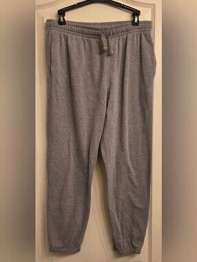 Athletic Works Gray SIZE KID XL 14-16 HUSKY Jogger Sweatpants - Drawstring Waist